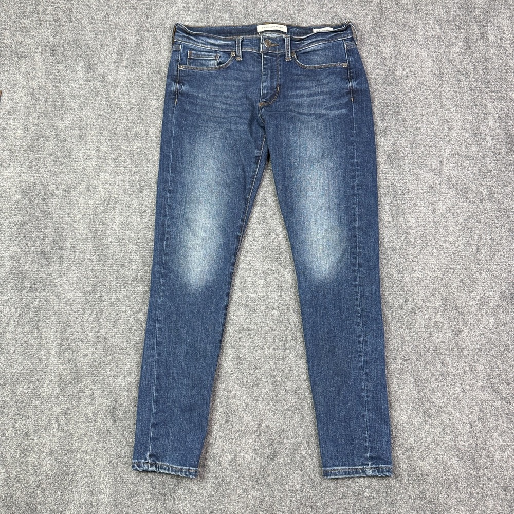 Banana Republic Jeans Womens 27 Skinny Ankle Medium Wash Stretch Blue Denim
